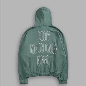 Darc sport wolves club bury me in darc green zip up hoodie sz L